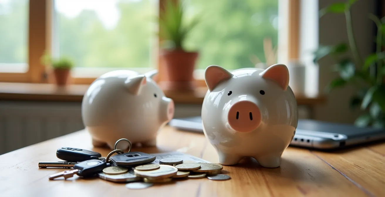 Comparaison visuelle des économies réalisées sans voiture en région du Québec